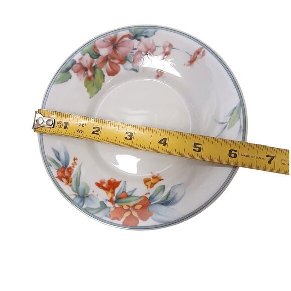Christopher Stuart Portico 6" Saucer Plate Y0244 Replacement Honeysickle FLORAL - Picture 5 of 7